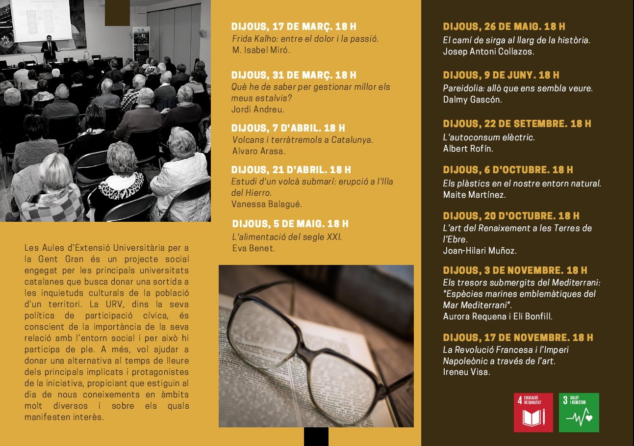 Ajuntament d´Amposta > Edifici Lo Sindicat > Lo Sindicat, seu de les aules d’extensió universitària per a la gent gran de la URV a Amposta